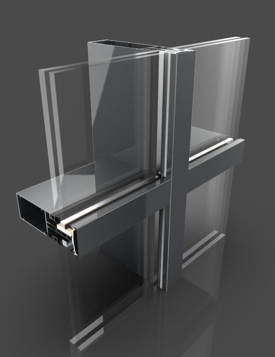 mur rideau aluminium maroc