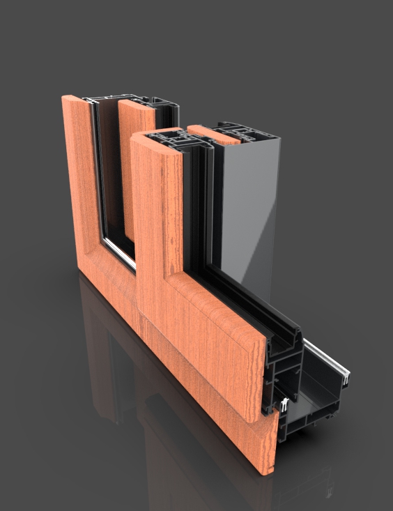 fenêtre coulissante aluminium bois