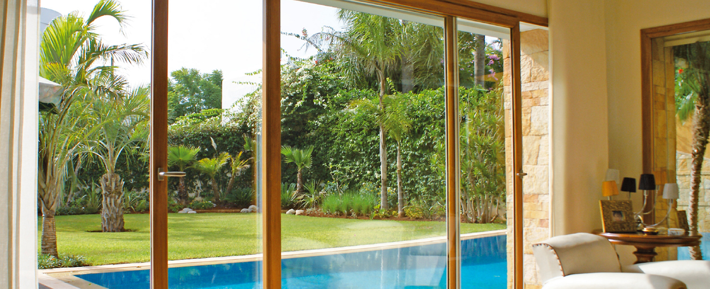 fenêtre coulissante aluminium bois